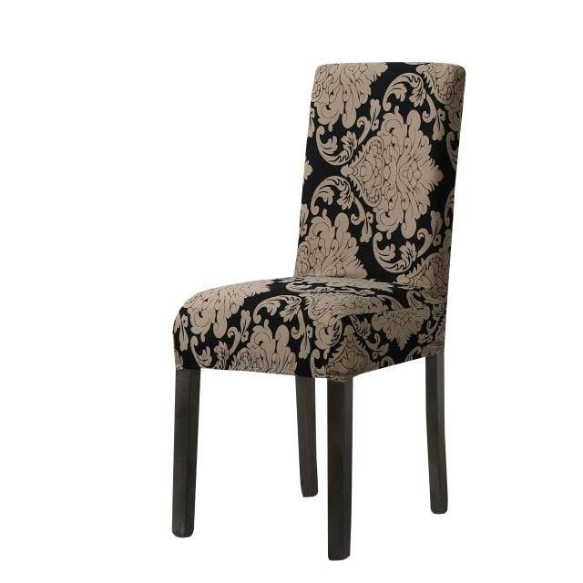 Funda de Silla de Comedor Impresa Elegante - Estirable y Estilosa