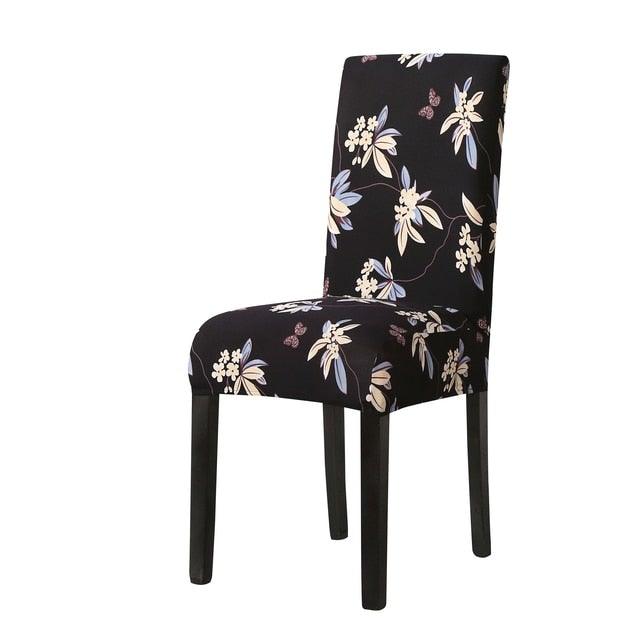 Funda de Silla de Comedor Impresa Elegante - Estirable y Estilosa