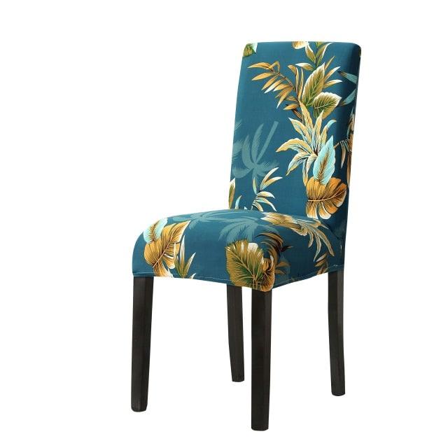 Funda de Silla de Comedor Impresa Elegante - Estirable y Estilosa