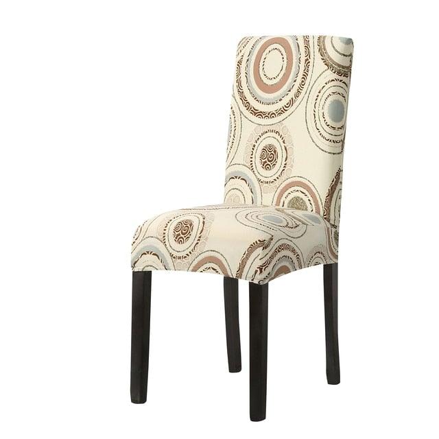 Funda de Silla de Comedor Impresa Elegante - Estirable y Estilosa