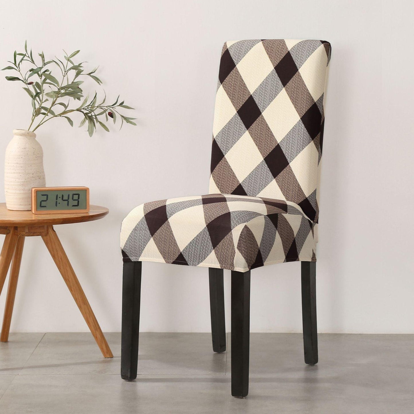 Funda de Silla de Comedor Impresa Elegante - Estirable y Estilosa