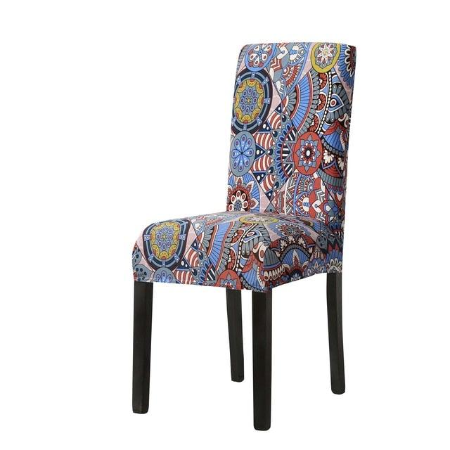Funda de Silla de Comedor Impresa Elegante - Estirable y Estilosa
