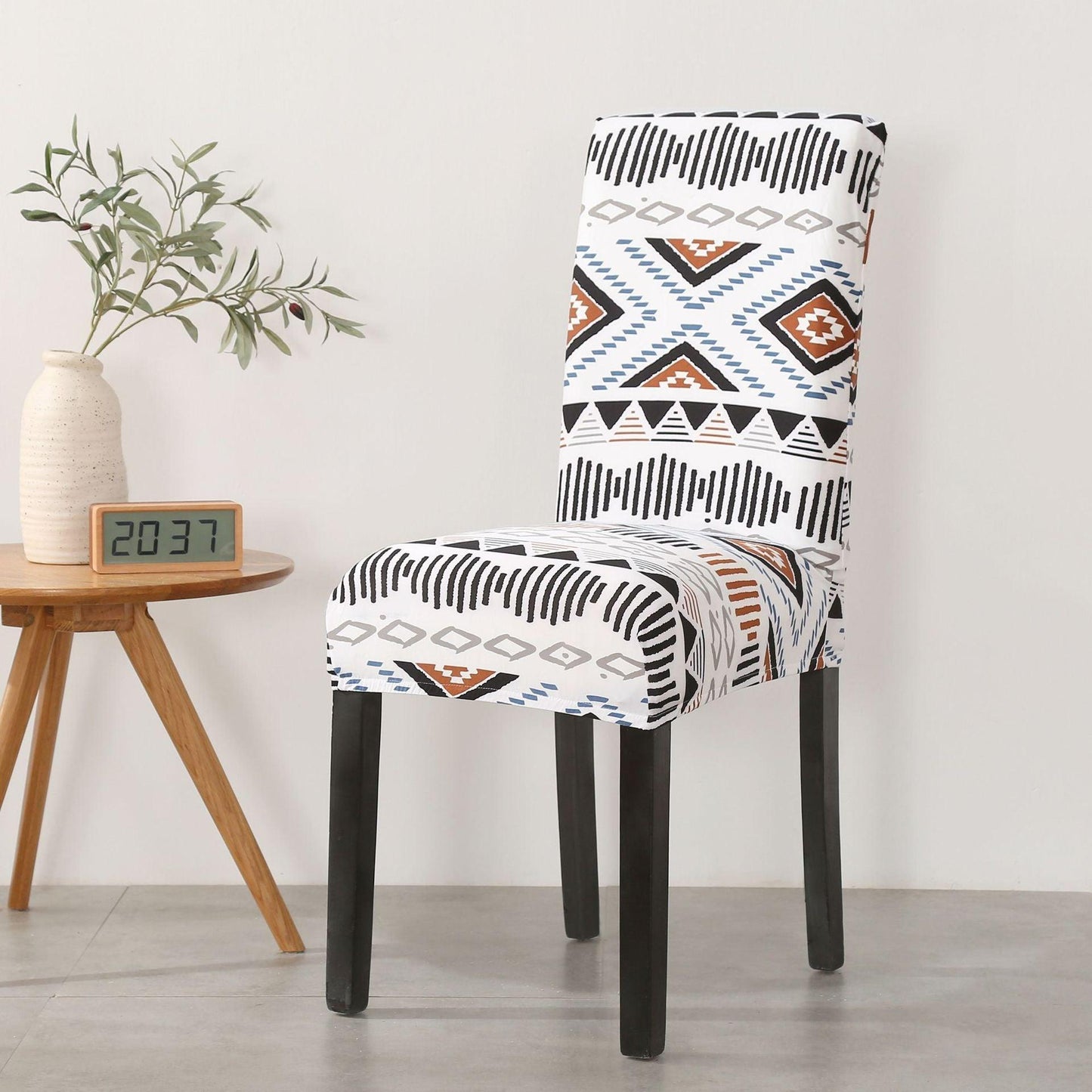 Funda de Silla de Comedor Impresa Elegante - Estirable y Estilosa