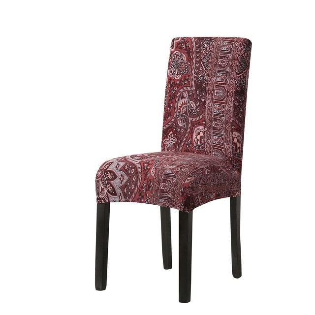 Funda de Silla de Comedor Impresa Elegante - Estirable y Estilosa