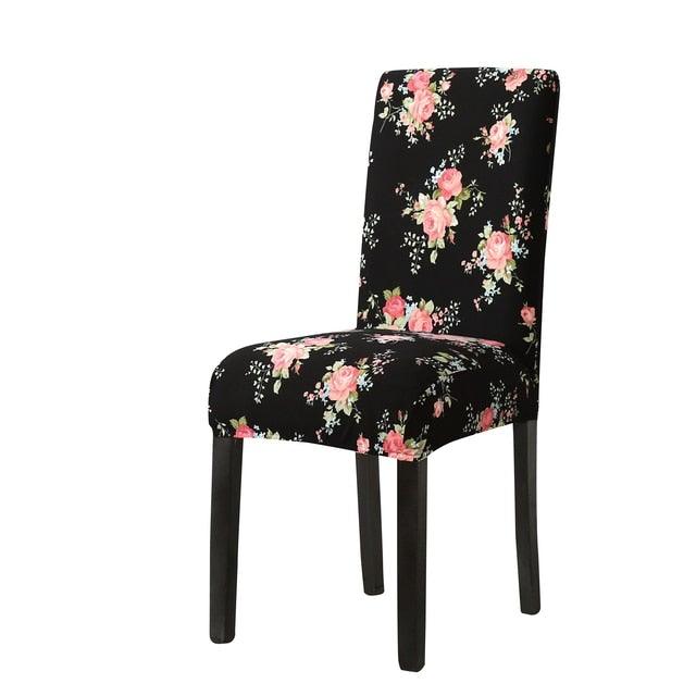 Funda de Silla de Comedor Impresa Elegante - Estirable y Estilosa