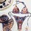 Ensemble de bikini 3 pièces à imprimé floral pour femmes