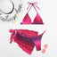 Ensemble de bikini 3 pièces à imprimé floral pour femmes