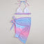 Ensemble de bikini 3 pièces à imprimé floral pour femmes
