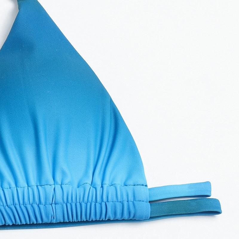 Ensemble de bikini 3 pièces à imprimé floral pour femmes