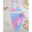 Ensemble de bikini 3 pièces à imprimé floral pour femmes