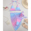 Ensemble de bikini 3 pièces à imprimé floral pour femmes