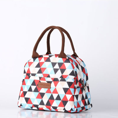 Printed aluminum foil lunch bag for insulation and preservation classic handheld and portable Oxford cloth lunch bag - Korvel