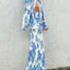 Floral Printed Collared Long Sleeve Top and Pants Set