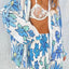 Floral Printed Collared Long Sleeve Top and Pants Set