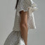 Printed Round Neck Top and Shorts Set - Korvel