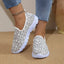 Printed Round Toe Slip-Ons - Korvel