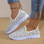Printed Round Toe Slip-Ons - Korvel