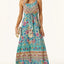 Vestido Elegante de Cuello Redondo Impreso