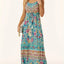 Vestido Elegante de Cuello Redondo Impreso