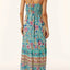 Vestido Elegante de Cuello Redondo Impreso