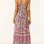 Vestido Elegante de Cuello Redondo Impreso