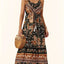 Vestido Elegante de Cuello Redondo Impreso