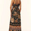 Vestido Elegante de Cuello Redondo Impreso