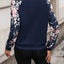 Printed Zip Up Long Sleeve Jacket - Korvel