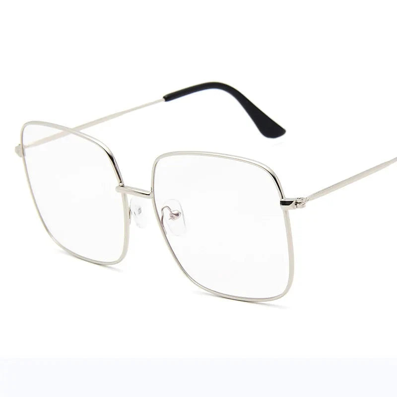 Lunettes de soleil carrées de luxe avec protection UV400