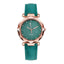 Montre en cuir décontractée pour femme avec design sablé