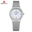 Montre analogique de luxe pour femmes avec affichage de la date et bracelet en acier inoxydable
