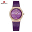 Montre analogique de luxe pour femmes avec affichage de la date et bracelet en acier inoxydable
