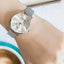 Montre Élégante pour Femme avec Bracelet en Acier Tressé