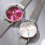 Montre Élégante pour Femme avec Bracelet en Acier Tressé