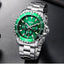 Reloj de Cuarzo Multifuncional para Hombre - Diseño Moderno de Acero Inoxidable