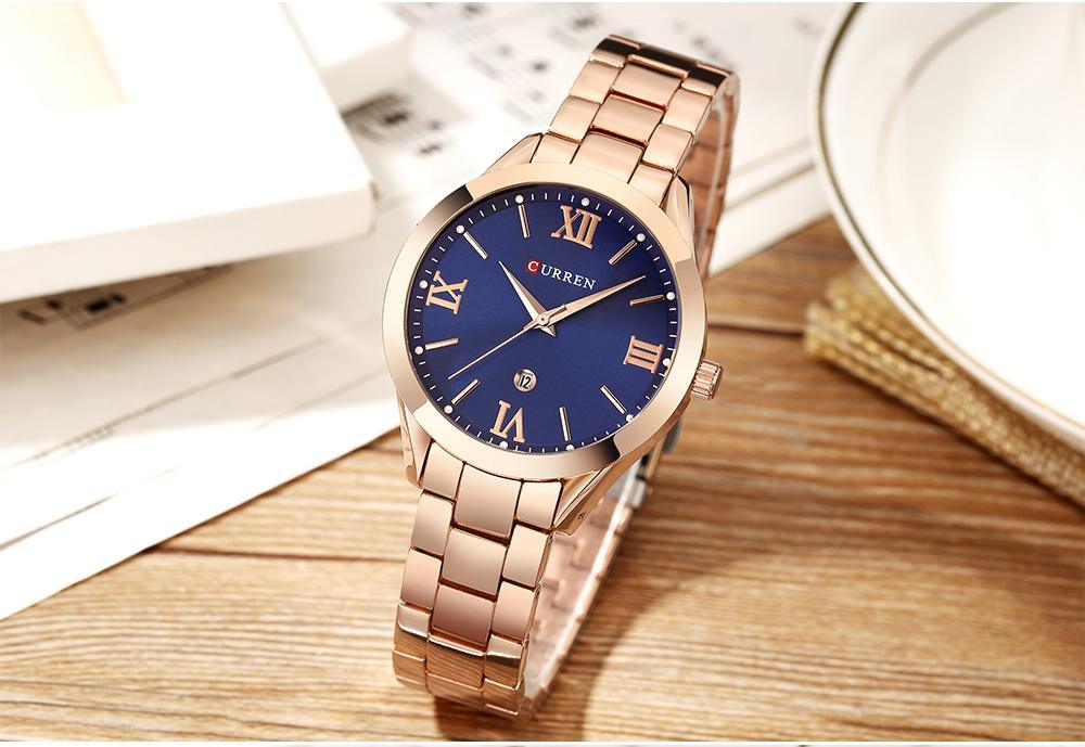 Montre étanche élégante pour femme avec affichage de la date