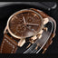 Reloj de Cuarzo de Lujo para Hombre - Reloj Deportivo de Cuero Impermeable
