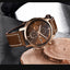 Reloj de Cuarzo de Lujo para Hombre - Reloj Deportivo de Cuero Impermeable
