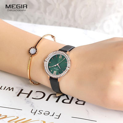 Luxury Green Fashion Women's Quartz Wrist Watch