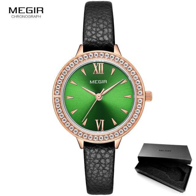 Luxury Green Fashion Women's Quartz Wrist Watch