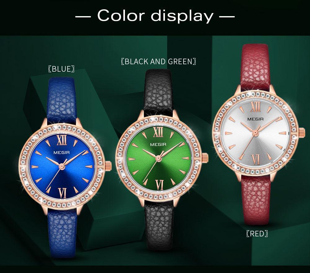 Luxury Green Fashion Women's Quartz Wrist Watch