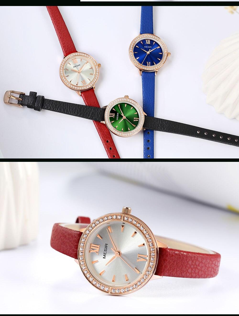Luxury Green Fashion Women's Quartz Wrist Watch