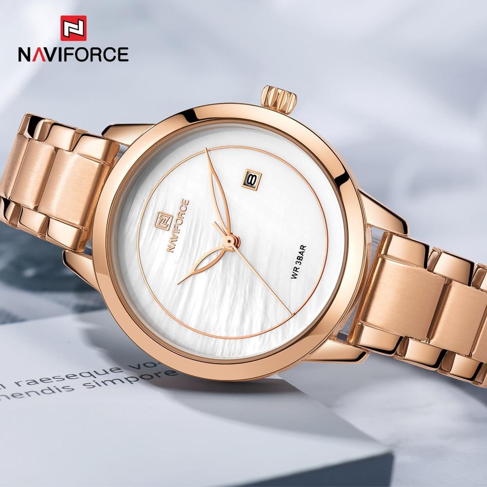 Montre moderne de luxe pour femmes, étanche en acier inoxydable