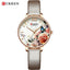 Montre Élégante pour Femme avec Motifs de Découpage Floral