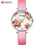 Montre Élégante pour Femme avec Motifs de Découpage Floral