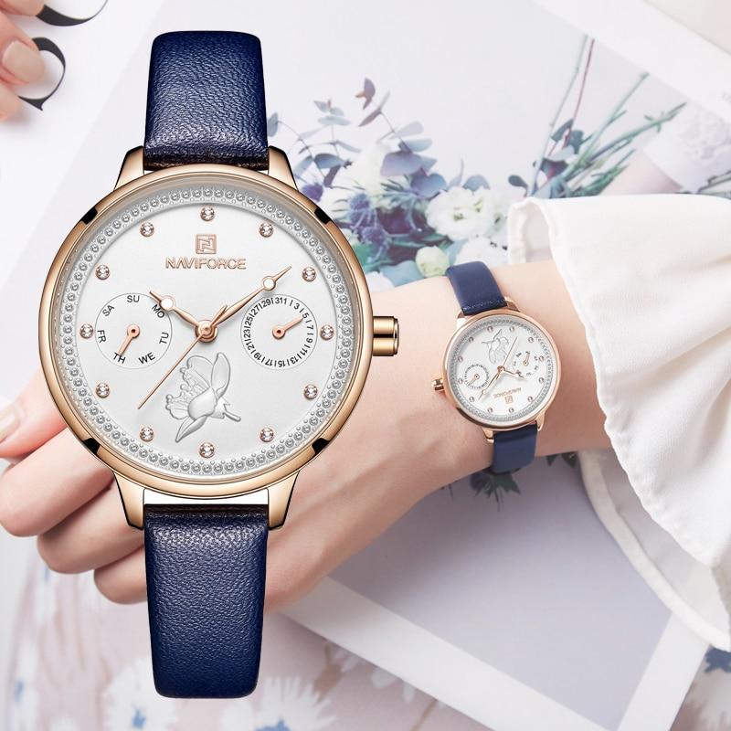 Montre de Luxe Élégante pour Femme avec Double Zircon et Chronomètre