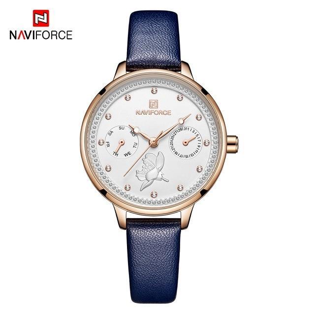 Montre de Luxe Élégante pour Femme avec Double Zircon et Chronomètre