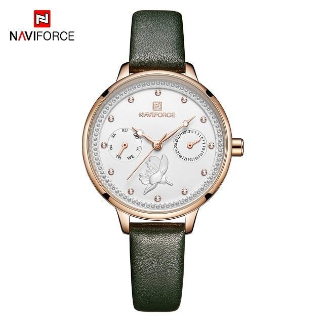 Montre de Luxe Élégante pour Femme avec Double Zircon et Chronomètre