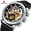 Men's Waterproof Analog Quartz Watch with Leather Band