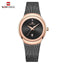 Montre en acier inoxydable élégante pour femme avec bracelet tressé